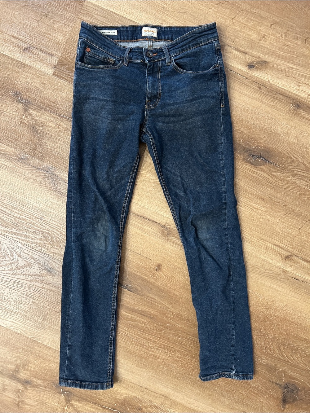 Men's Dark Blue Vintage Slim Jeans Weatherproof brand 30/30